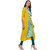 Janasya Women's Yellow Printed Crepe A-Line Kurti