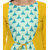 Janasya Women's Yellow Printed Crepe A-Line Kurti