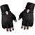 Cooolhim Leather Gym Gloves With Wrist Support - Free Size