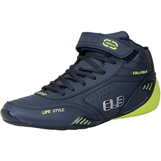 Columbus Men s PLANAR Navy Lemon Sports Running Shoes