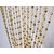 Discount4product 20 String Door Window Curtain Divider Separator Decoration Plastic Strings Bead Hanging Curtain (Golden