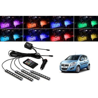Buy Trigcars Maruti Suzuki Ritz New Car 4x 12LED RGB Car Interior ...