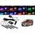 Trigcars Made Especially for Chevrolet Tavera Car 4x 12LED RGB Car Interior Atmosphere Neon Light Strip Lamps Music Remote Control