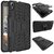 Yes2Good FOR HTC Desire 828 Tough Hybrid Flip Kick Stand Spider Hard Dual Shock Proof Rugged Armor Bumper Back Case Cover For HTC Desire 828 (BLACK)