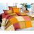 The Intellect Bazaar 152 TC Cotton King Bedsheet with 2 Pillow covers - King Size, Yellow (90100)