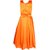 Meia for girls Orange party Wear Long frock