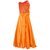Meia for girls Orange party Wear Long frock
