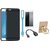 Redmi Note 4 Soft Silicon Slim Fit Back Cover with Ring Stand Holder, Tempered Glass, USB LED Light and OTG Cable