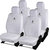 Pegasus Premium White Cotton Car Seat Cover For Maruti Zen Estilo