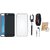 Vivo Y55 Stylish Back Cover with Ring Stand Holder, Silicon Back Cover, Selfie Stick, Digtal Watch and Earphones