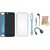Vivo Y55 Silicon Anti Slip Back Cover with Ring Stand Holder, Silicon Back Cover, Earphones, USB LED Light and OTG Cable