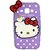 Yes2Good 3D Cute Style Hello Kitty Soft Back Cover For Samsung Galaxy J1 - Purple