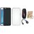 Vivo Y55L Soft Silicon Slim Fit Back Cover with Ring Stand Holder, Silicon Back Cover, Digital Watch and OTG Cable