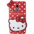 FOR  Redmi 4A  Yes2Good Cute cartoon Hello Kitty Silicone With Pendant Back Case Cover For  Redmi 4A  ( Red )