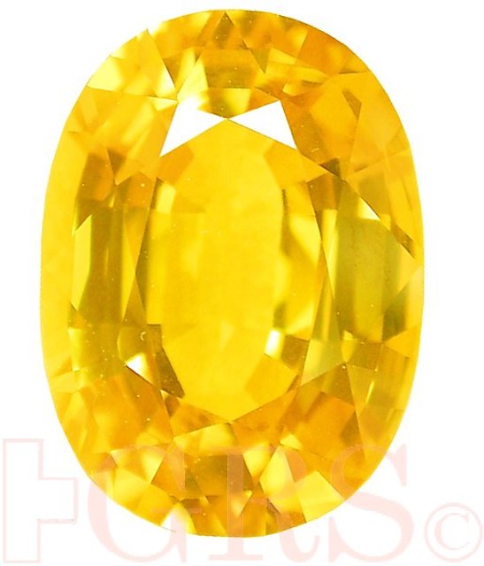 Yellow on sale sapphire oval