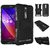 Anvika FOR Asus Zenfone 2 ZE551ML 5.5 Inches Tough Hybrid Flip Kick Stand Spider Hard Dual Shock Proof Rugged Armor Bumper Back Case Cover For  Asus Zenfone 2 ZE551ML 5.5 Inches (BLACK)