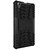 Anvika Rugged Hard Back Cover Kickstand Armor Case for Lenovo A6000 / A6000+ Plus  (Black)