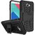 Anvika Defender Tough Hybrid Armour Shockproof Hard PC + TPU with Kick Stand Rugged Back Case Cover for Samsung Galaxy A9 Pro - Black