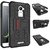 Anvika FOR Coolpad Note 3S Tough Hybrid Flip Kick Stand Spider Hard Dual Shock Proof Rugged Armor Bumper Back Case Cover For Coolpad Note 3S (BLACK)