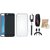 Vivo Y55L Back Cover with Ring Stand Holder, Silicon Back Cover, Selfie Stick, Digtal Watch and USB Cable