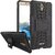 Anvika Dual Armor Kick Stand Back Cover Case for Coolpad Mega 2.5D  (Black)