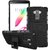 Anvika Hybrid Military Grade Armor Kick Stand Back Cover Case for LG G4 Stylus (Black)