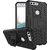 Anvika Defender Case for Huawei Honor 8 Dual Layer Tough Rugged Shockproof Hybrid Warrior Armor Case Back Cover With Kickstand / Black