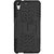 Anvika Rugged Hard Back Cover Kickstand Armor Case for HTC DESIRE 728 / 728G  (Black)