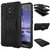 Anvika Dual Armor Kick Stand Back Cover Case for Asus Zenfone Go 5.0 Inches (Black)