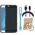 Lenovo K8 Plus Silicon Anti Slip Back Cover with Ring Stand Holder, USB LED Light and USB Cable