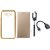 Redmi 3s Chrome TPU Silicon Back Cover with Free Premium Leather Finish Flip Cover, free Selfie Stick and Free OTG Cable