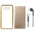 Vivo V5 Plus Back Cover with Free Leather Finish Flip Cover and Earphones