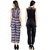 Westrobe Women Zig Zag Printed And Black Plain Jumpsuits Combo