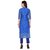 Varkha Fashion Blue Cotton Kurta