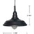 AH  Black  color  Iron   Pendant Light / Ceiling Lamp Ceiling Light / Hanging Lamp Hanging Light ( Pack of 1 )