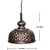 AH  Black Color With Golden Shading Iron  Pendant Light / Ceiling Lamp Ceiling Light / Hanging Lamp Hanging Light ( Pack of 2 )