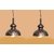 AH  Black Color With Golden  Shading Iron  Pendant Light / Ceiling Lamp Ceiling Light / Hanging Lamp Hanging Light ( Pack of 2 )