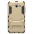 Samsung Galaxy J5  Anvika Tough Military Grade Version 3.0 IronMan design Armor Defender Series Dual Protection Layer Hybrid TPU + PC Kickstand Kick Stand Case Cover for Samsung Galaxy J5 - Gold