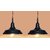 AH  Black  color  Iron   Pendant Light / Ceiling Lamp Ceiling Light / Hanging Lamp Hanging Light  ( Pack of 2 )