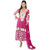 Beautiful Net Anarkali Dress Material Pink