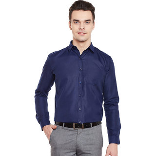 Buy Doora Mens Navy Blue Formal Shirts Online @ ₹399 from ShopClues