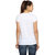 SharkTribe Womens' White Graphic Print Round Neck Tshirts