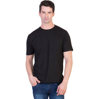 Buy Kristof Men's Black T-shirt Online @ ₹199 from ShopClues