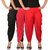 Dhoti Pants Women - Culture the Dignity Women's Lycra Side Plated Dhoti Patiala Salwar Harem Pants Combo - C_SP_DH_BPR - Black - Pink - Red - Pack of 3