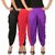 Dhoti Pants Women - Culture the Dignity Women's Lycra Side Plated Dhoti Patiala Salwar Harem Pants Combo - C_SP_DH_BPV - Black - Pink - Violet - Pack of 3