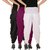 Dhoti Pants Women - Culture the Dignity Women's Lycra Side Plated Dhoti Patiala Salwar Harem Pants Combo - C_SP_DH_BP1W - Black - Purple - White - Pack of 3