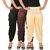 Dhoti Pants Women - Culture the Dignity Women's Lycra Side Plated Dhoti Patiala Salwar Harem Pants Combo - C_SP_DH_BB2C - Black - Brown - Cream - Pack of 3