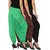 Dhoti Pants Women - Culture the Dignity Women's Lycra Side Plated Dhoti Patiala Salwar Harem Pants Combo - C_SP_DH_BB2G - Black - Brown - Green - Pack of 3
