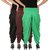 Dhoti Pants Women - Culture the Dignity Women's Lycra Side Plated Dhoti Patiala Salwar Harem Pants Combo - C_SP_DH_BB2G - Black - Brown - Green - Pack of 3