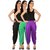 Dhoti Pants Women - Culture the Dignity Women's Lycra Side Plated Dhoti Patiala Salwar Harem Pants Combo - C_SP_DH_BGV - Black - Green - Violet - Pack of 3